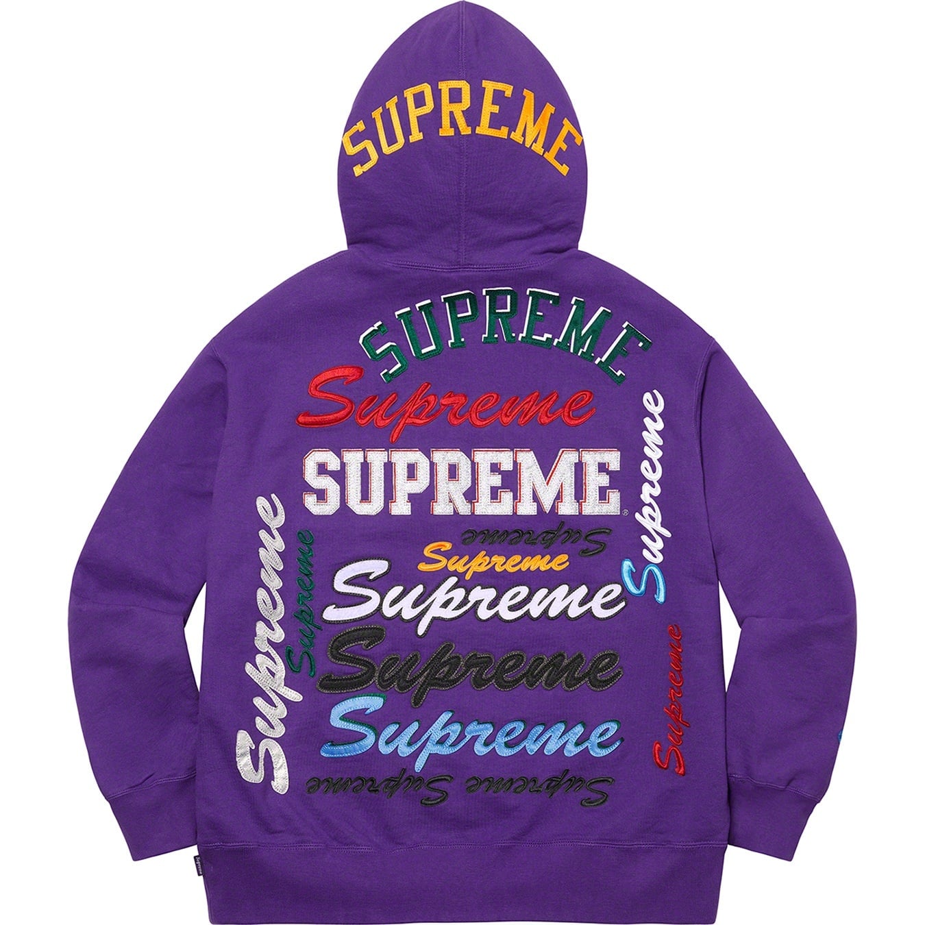 Multi Logo Hooded Sweatshirt view 8